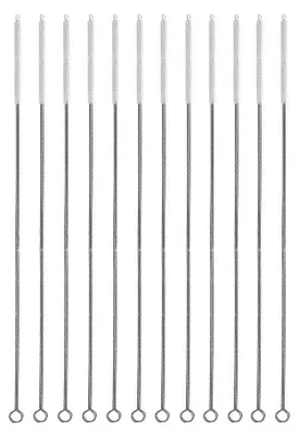 Reinigungsbürsten-Set 12 Stück, 300 x 4 mm, Edelstahl/Nylon