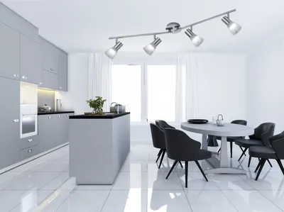 Produktbild von TRIO VISTO, Schienenlichtschranke, E14, LED, 3000 K, 320 lm, Nickel