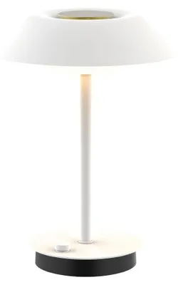 Image de Luxus Europe - Lampe de table Maggiore, blanche - Lampe de table LED sans fil pour intérieur