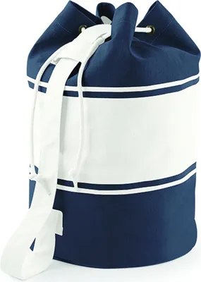 Produktbild von Quadra QD27 | Canvas Duffel | 30 x 53 x 30 cm - Farbe: Navy/Natural - Größe: 30 x 53 x 30 cm