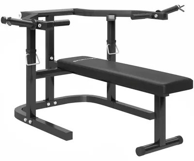 Immagine prodotto di Panca per Pettorali ad Altezza Regolabile 150x150x60-85 cm in Acciaio Nero