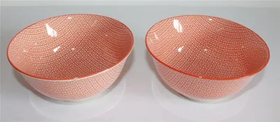 Produktbild von 199, 2 Stk große Matcha Reisschalen "Niji“ orange ø 15 cm