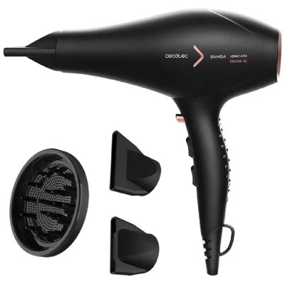 Image de Cecotec IoniCare 5350 PowerShine Fire hair dryer 2600 W Black, Pink