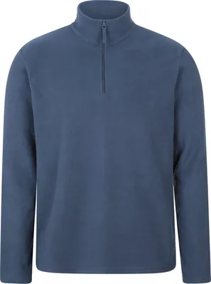 Image de Mountain Warehouse - Polaire "Camber II" pour homme, avec demi-zip MW4876 (XXL) (Bleu)