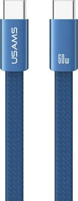 Image de Câble Usams U96 60 W USB-C vers USB-C 1,2 m  Bleu