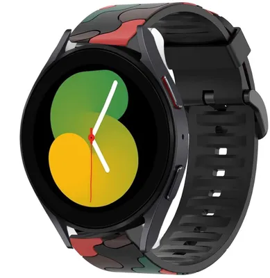 Produktbild von Strap-it Samsung Galaxy Watch 5 - 40mm Camouflage-Armband (Rot)