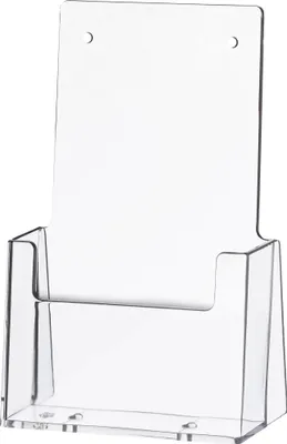 Obrázok produktu pre helit H2351002 Stolný držiak na brožúry, dlhý DIN, 1 priehradka, číry