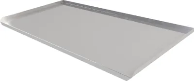 Immagine prodotto di Piano di lavoro in acciaio inox resistente agli acidi 50 x 85 cm, piano per la pasta con supporto per i bordi