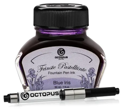 Produktbild von Schreibtinte Pastell Violett "Blue Iris" 30 ml mit Konverter
