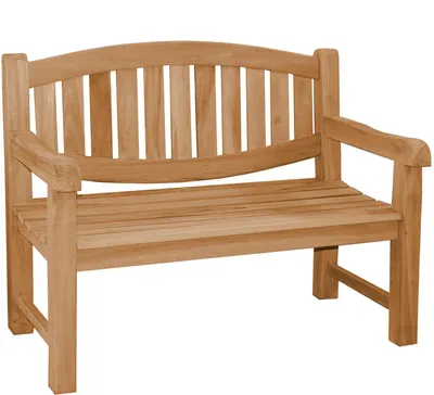 Produktbild von Teako Design Teakholz Gartenbank Bergamo Massivholz Wetterfest 120cm