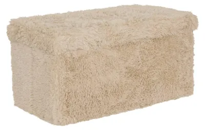 Produktbild von Faltbarer rechteckiger sitzhocker duvia, 38 x 76 cm, beige  - Atmosphera créateur d'intérieur