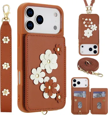 Productafbeelding van Hoesje voor Apple iPhone 18 Pro Max / iPhone 17 Pro Max, met kaarthouder en schouderband