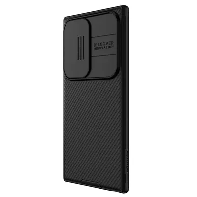 Produktbild von Nillkin CamShield Pro šarvuotas dėklas su fotoaparato apsauga, skirtas Samsung Galaxy S24 Ultra - juodas