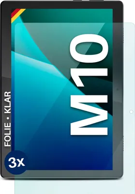 Produktbild von moex® 3x Schutzfolie kompatibel mit Lenovo Tab M10 (1. Gen.) - Displayschutzfolie dünn Folie, Klar