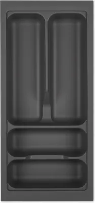Produktbild von ORGA-BOX I Besteckeinsatz 219 x 473 oriongrau mit Perlstruktur - Anti-Rutsch für Blum Tandembox Antaro / Intivo u. ModernBox im 30er Schrank
