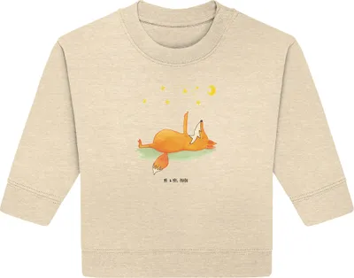 Produktbild von Mr. & Mrs. Panda Organic Baby Pullover Fuchs Sterne 6. - 12. Monat - Natural Raw - Geschenk, Spruch Positiv, Nachtschwärmer, Sternengucker, Bullover, Mond