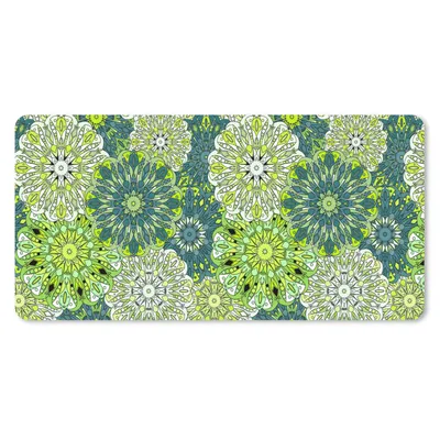 Produktbild von MuchoWow® Mauspad Mousepad Mandala - Limette - Grün - Muster 60x30 cm - Mousepads - Maus Mat - Pad - Mausunterlage - Nachhaltig