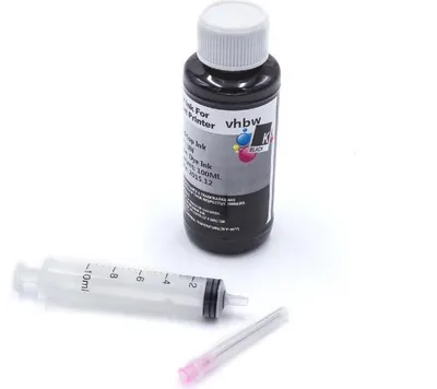Produktbild von vhbw Nachfülltinte für Drucker - Refilltinte Dye Schwarz, 100ml