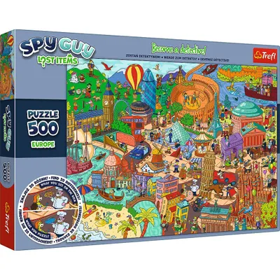 Zdjęcie produktu dla Puzzle 500 Spy Guy Lost Items Europe 37481
