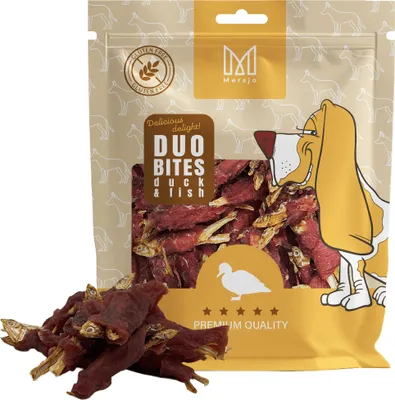 Zdjęcie produktu dla Przysmak dla psa Duo Smaków - Kaczka z Rybką Mersjo 300g