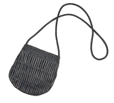 Image de Sac cuir noir 20x4x77cm