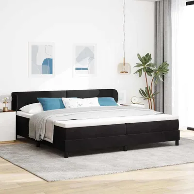 Produktbild von Maison Exclusive - Boxspringbett mit Kopfteil Schwarz 200 x 200 cm Samt