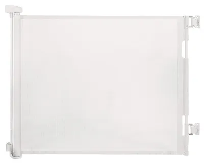 Obrázok produktu pre Bezpečnostná zábrana, zaťahovacia 0-140 cm, biela, pre schody