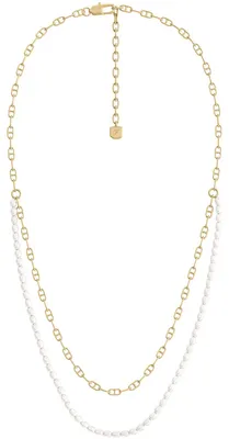 Produktbild von Fossil JA7321710 Damen Collier  Gold weiß 45,7 cm