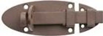 Produktbild von Alberts DURAVIS® Schlossriegel | mit flachem Griff | rostbraun duplexbeschichtet | Platte 90 x 44 mm