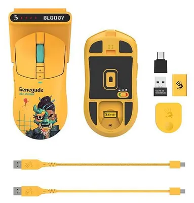 Image de Souris A4TECH Bloody R72 Ultra Duo sans fil 2,4G+USB Renegade Sunset