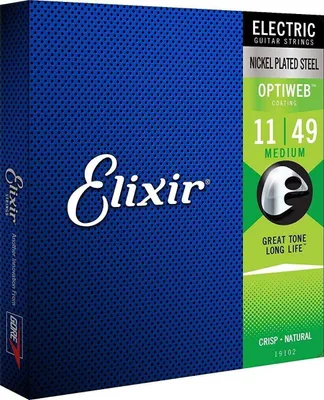 A product box for Elixir electric guitar strings.