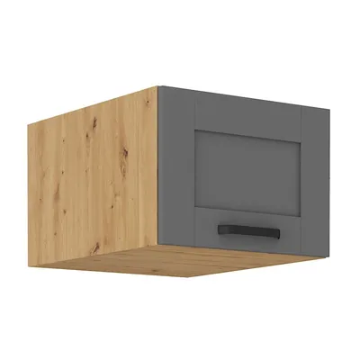 Produktbild von Oberschrank mit Flügeltüren LAILI – Breite 50 cm, Grau/Artisan Eiche