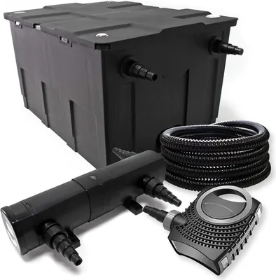 Obrázek produktu pro Filtrace prorybník, objem 60 000 litrů, UV filtr 24 W, čerpadlo 80 W, hadice