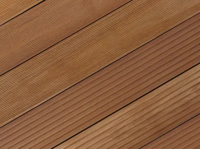 Produktbild von Belladoor | 2,44 m | Terrassendiele Braun 25x145x2000mm Bangkirai Hartholz,  fein oder grob geriffelt, rutschhemmend, witterungsbeständig, astfrei, Dauerhaftigkeitsklasse 2