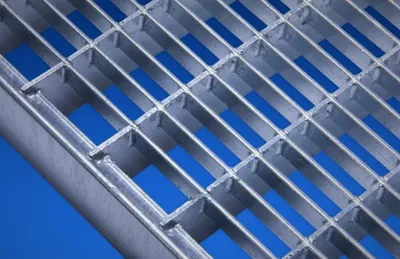 Produktbild von Gitterrost 390x1090mm, 400x1100mm  110 x 40cm verzinkt Maschenweite 30x10mm Bauhöhe 20mm