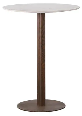 Image de Table d'appoint Bistro en céramique, diamètre 70 cm - Blanche