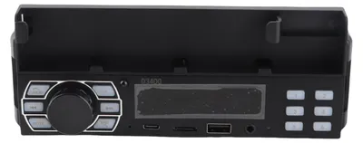 Image de Autoradio BT avec lecteur MP3 multifonction, radio FM, fonction mains libres, prise en charge des clés USB/cartes TF/entrée auxiliaire, application de localisation du véhicule, assistant vocal, enregistrement audio, support de téléphone réglable, télécommande et éclairage coloré
