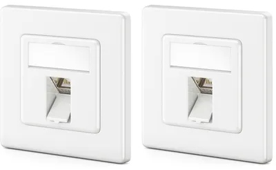 Produktbild von CAT8 Netzwerkdose – 2x RJ45-Buchsen für 40 Gbps
