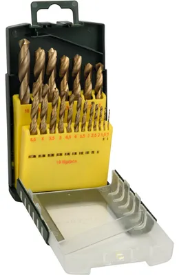 Produktbild von 19-teiliges HSS-TiN-Metallbohrer-Set