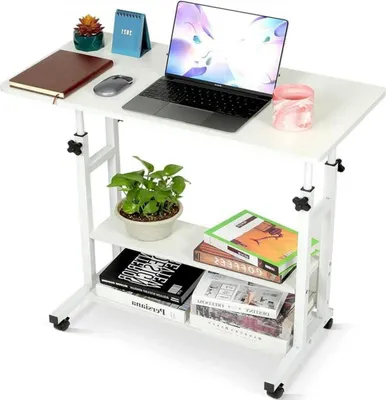 Obrázek produktu pro Mobilní výškově nastavitelný kancelářský stůl pro studenty 80x40cm