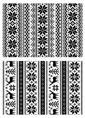 Produktbild von Gummi-Stempel-Set Anonymous Tim Holtz, Holiday Knits, 21,6 cm