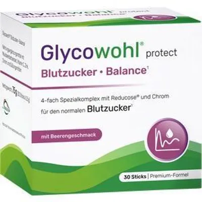 Imagen del producto de Glycowohl: Tiras reactivas para medir el nivel de azúcar en sangre, con reducción y cromógenos, caja de 30 unidades