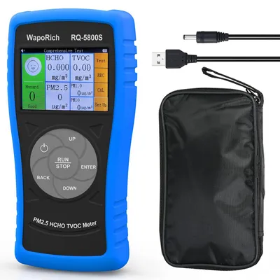 Luftqualitätsmonitor 3-in-1 PM2,5/PM10/HCHO/TVOC USB