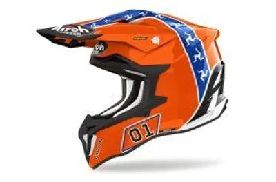 Produktbild von Crosshelm Schutzhelm Motorradhelm Quad AIROH Strycker Hazzard Orange Größe L