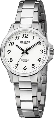 Produktbild von Regent Metall Damen Uhr Armbanduhr Quarz silber Metallarmband D2URF1459