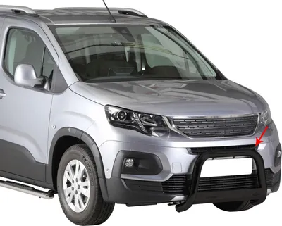 Immagine prodotto di Barra di protezione paraurti anteriore per Peugeot Rifter 2018-2021 ø63mm acciaio nero