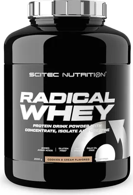 Produktbild von Scitec Nutrition Radical Whey 2000g Cookies & Cream