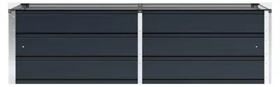 Produktbild von Pflanzkübel Anthrazit 160 x 80 x 45 cm aus Stahl für Außenbepflanzung