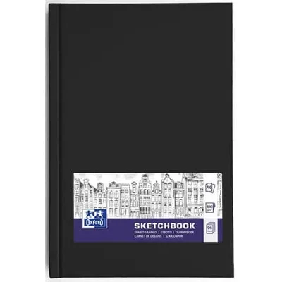Produktbild von Oxford 400152626, Einfarbig, Schwarz, A6, 48 Blätter, 100 g/m², Hardcover