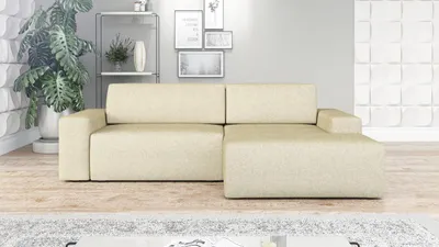 Produktbild von Ecksofa TOTI mit Schlaffunktion. Farbe: Natur 1.